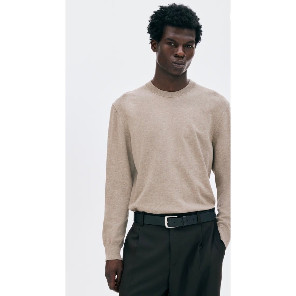 H&M Mens REGULAR-FIT‎ FINE-KNIT SWEATER Size Medium